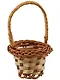 Декоративная Корзинка из лозы, 10см - фото 3