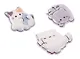 Набор значков Котики Cute (3шт) (ПВХ) (4см) (12-81541-202510-SPT-39) (ассорти) - фото 14