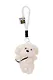 Брелок Собачка с сумочкой белая (текстиль) (12см) (12-21082025-F24) - фото 1
