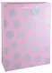 Пакет А3 32*42*11,5 "Silver dots" жен., бум., серебр.блестки сыпучки, тег - фото 2