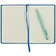 Записная книжка А6 80л "Soft Touch. Космический синий" иск.кожа, инт.обл., лин., тчк., нелин., ляссе, инд.уп. - фото 3