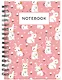 Тетрадь в твердом переплете. Розовые кролики. А5, 120 стр. - фото 2