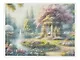 Алмазная мозаика. Классическая с подрамником, с полным заполнением. Волшебный сад 30х40, 30 цветов - фото 3