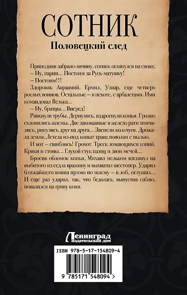 Сотник. Половецкий след: роман - фото 2