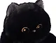 Мягкая игрушка Кот с желтыми глазами (черный) (40см) (12-09602026-L3) - фото 5