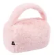 Косметичка плюшевая с объёмной ручкой (розовая) (20х14х13) (12-12610-202411-B5) - фото 1