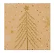 Коробка подарочная "Craft snowflaces" 18*18*7,5см, Новый год, картон - фото 1