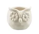 Кашпо Сова (белая) (керамика) (8х8) (12-06650-202306-102) - фото 1