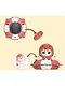 Коллекционная фигурка Mofusand Swimming Ring Series 1 штука  blind box MF-250620 - фото 10