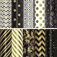 Бумага упаковочная 70х100 см "Golden pattern", в ассортименте - фото 1