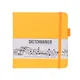 Скетчбук 12*12 80л "Sketchmarker"  оранжевый неон, 140г/м2, слоновая кость, тв.обл. - фото 1