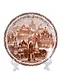 Тарелка Ярославль (D10) (фарфор) (коричневая) (10-7BR-27) - фото 1