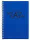Тетрадь А4 80л кл. "Smart. Синий" гребень, цветн.пластик с печатью, перфорация, вырубка под кольца, инд.уп. - фото 1