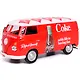 432202 Машинка литая коллекционная Motor City Classics - Die-сast модель по лицензии Coca-Cola 1962 Volkswagen Cargo Van, масштаб 1:43 - фото 3