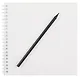 Скетчбук 195*195 20л "Набросочная" акварел. бумага, 200г/м2, черный дизайнерский картон, тиснение фольг. серебро, евроспираль - фото 3
