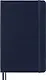 Книга для записей А5, 200 листов в линейку "Classic Expanded Large", твердая обложка, синий сапфир, резинка, 2 ляссе, Moleskine - фото 3