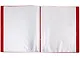 Папка 40ф А4 "STANDARD" пластик 0,6мм, красная - фото 2