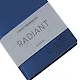 Ежедневник недат. А6 152л "Radiant" синий, иск.кожа, интегр.переплет, покрытие Soft Touch, офсет, скругл.углы, ляссе - фото 5