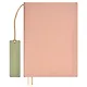 Ежедневник учителя А5 160л "ШЕВРЕТ РОЗОВЫЙ" кожзам, блинт.тисн., цветн.срез, два ляссе, закладка из иск.кожи - фото 1