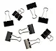 Зажимы для бумаг 25 мм 15 штук, черные - фото 3