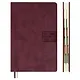 Ежедневник дат. 2026г. А5 176л "Тиволи глосс" бордовый, кожзам, тв.переплет, блинт.тиснение, офсет, справ.мат-лы, вырубка, закругл.углы, 2 ляссе, инд.уп - фото 2