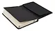 Записная книжка А6- 96л кл. "JOY BOOK. Черный агат" 7БЦ, иск.кожа, тонир.форзац, тонир.блок, скругл.углы, сшит.блок, ляссе, резинка, карман на задн.форзаце - фото 4