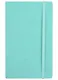 Книга для записей А5 96л кл. "Joy Book. Ментоловый" иск.кожа, тонир.блок, скругл.углы, ляссе, резинка, карман на задн.форзаце - фото 2