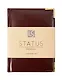 Ежедневник дат. 2026г. А6 176л "Status" каштановый, 7Б, тв.переплет, иск.кожа, обл.поролон, мет.уголки, тонир.блок, цв.торец, ляссе, инд.уп - фото 1