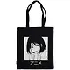 Сумка-шоппер Аниме Девушка Дзё черная, текстиль 40см.*32см. - фото 1