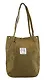 Сумка-шоппер с кнопкой оливковая (вельвет) (33х31) Bookvalno - фото 2