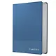 Записная книжка А6 80л кл. "Studio. Синий", иск.кожа,интегр.обл., скругл.углы, ляссе - фото 1