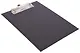 Планшет A5 черный картон 2,5 мм, покрытие ПВХ 150 мкм, ширина прижима 10 см - фото 2