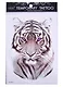 Тату Тигры черно-белые, 24*15,5 (микс)(орр) - фото 1