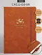 Ежедневник дат. 2026г. А5 176л 140x200 мм "Grace" светло-коричневый, иск.кожа, тв.переплет, тисн.фольгой, резинка, скругл.углы - фото 1