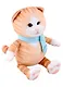 Мягкая игрушка НГ 2023 Кот Рыжик в Шарфе (20 см) (MT-MRT022211-1-20) - фото 2