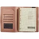 Ежедневник-органайзер недат. А5+ 160л 160*225 "Жатка" розовый, кожзам, мягкий переплет, тонир.блок, 4 кольца, гориз.резинка - фото 3