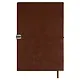 Ежедневник дат. 2026г. А5 176л "Тиволи глосс" коричневый, кожзам, мягк. переплет, застёжка-резинка, блинт.тиснение, офсет, справ.мат-лы, ляссе, инд.уп - фото 13