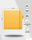 Скетчбук 12*12, 80 листов "Sketchmarker" оранжевый, нелинованный, 140г/м2, слоновая кость - фото 2