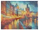 Алмазная мозаика. Классическая, с подрамником, с полным заполнением. Вечерняя Прага 30х40, 30 цветов - фото 1