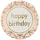 Набор бумажных тарелок Happy birthday на розовом фоне (22 см) (6 шт) (12-01582-G3) - фото 2