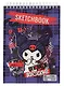 Скетчбук А5 60л "Куроми фиолетовая клетка" гребень, блок 120г/м2 - фото 1