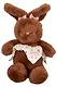 Мягкая игрушка Зайчик с бантиками (коричневый) (30см) (12-20251028-87L) - фото 1