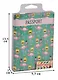 Обложка для паспорта Фламинго и ананас с усами (кожа) (ПВХ бокс)  (ОК2017-12) - фото 2