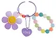Брелок-обвес на сумку «Цветочек с бусинами Фиолетовый», пластик - фото 4