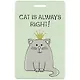 Чехол для карточек Cat is always richt! (котик с короной) (глиттер) (ДГ2020-253) - фото 1