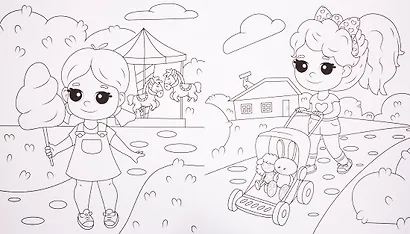 Моя мегарасскраска. Для девочек - фото 2