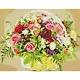 Холст с красками по номерам "Радующий глаз букет", 22 х 30 см, 14цв - фото 1