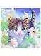 Алмазная мозаика Котенок в ромашках (AS20016) (20х20см) (c подр.) (с полн. заполн.) (блест.) (29цв.) (Рыжий Кот) (6+) (коробка) - фото 1