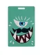 Чехол для карточек Монстр зеленый с усами (ДК2017-106) - фото 1