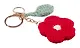 Брелок вязаный Цветок красный (текстиль) (9см) (12-4305-202507-KNIT1) - фото 3
